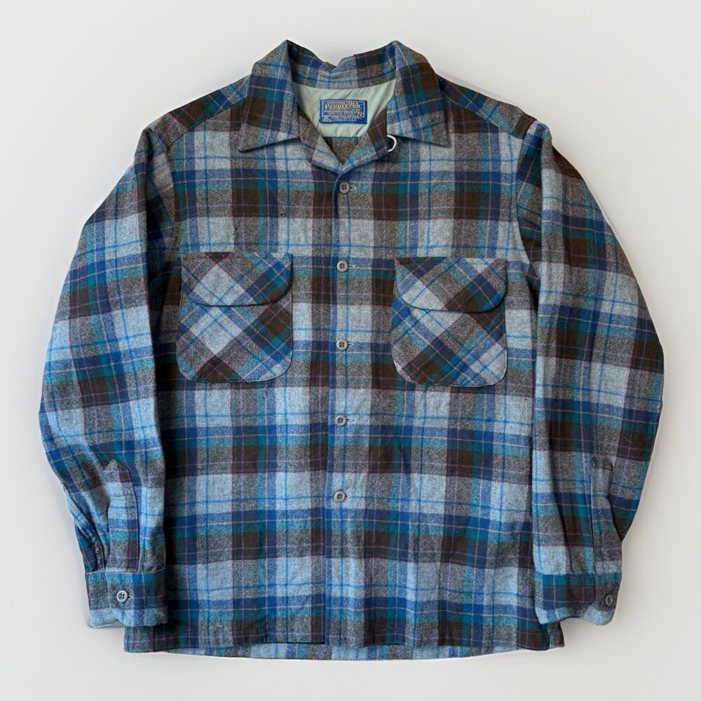 Vintage Pendleton Loop Collar Shirt S Multicolor Made in USA Western Outerwear